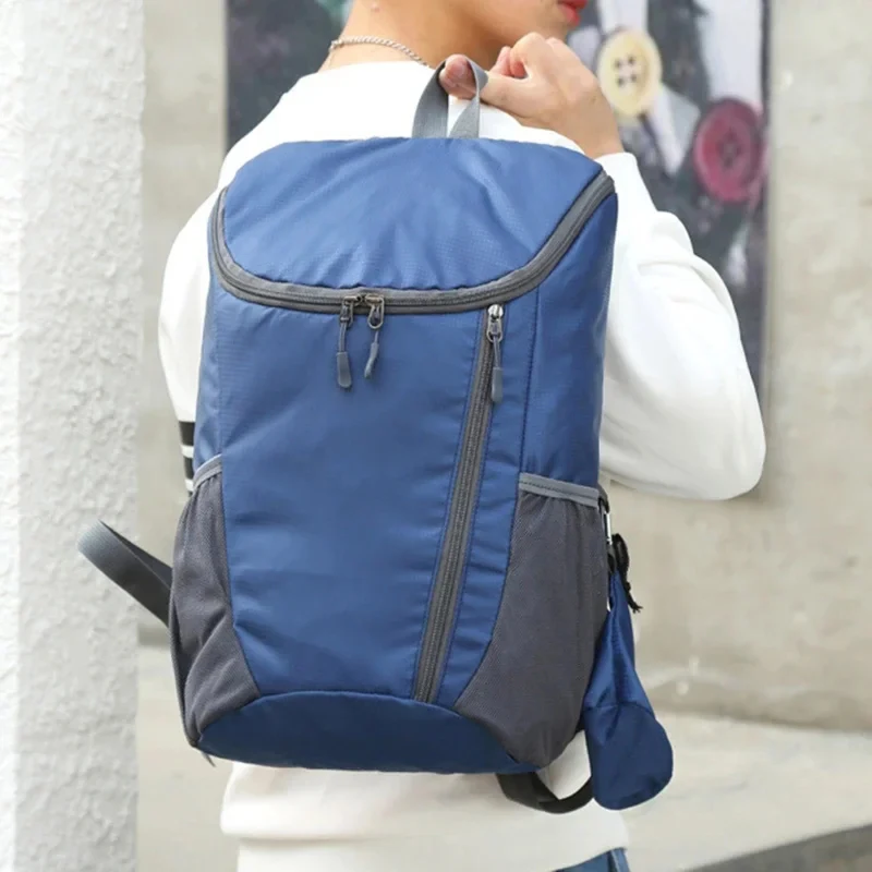 Latest Outdoor Sports Portable Backpack with Bottle Holder Large Capacity Fitness Travel Hiking Day Bag Suitable for Both Men