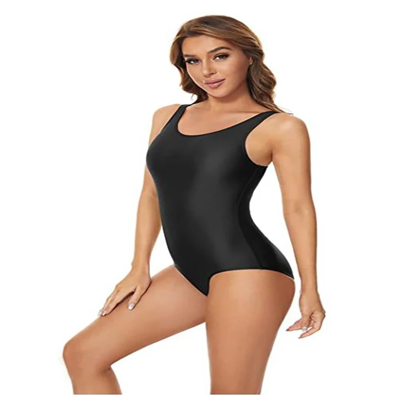 Girls Gymnastics Leotard Speerise Women Sleeveless One Piece Tank Leotard Bodysuit Unisex White Leotard Women Stretch & Spandex Gymnastics Dance