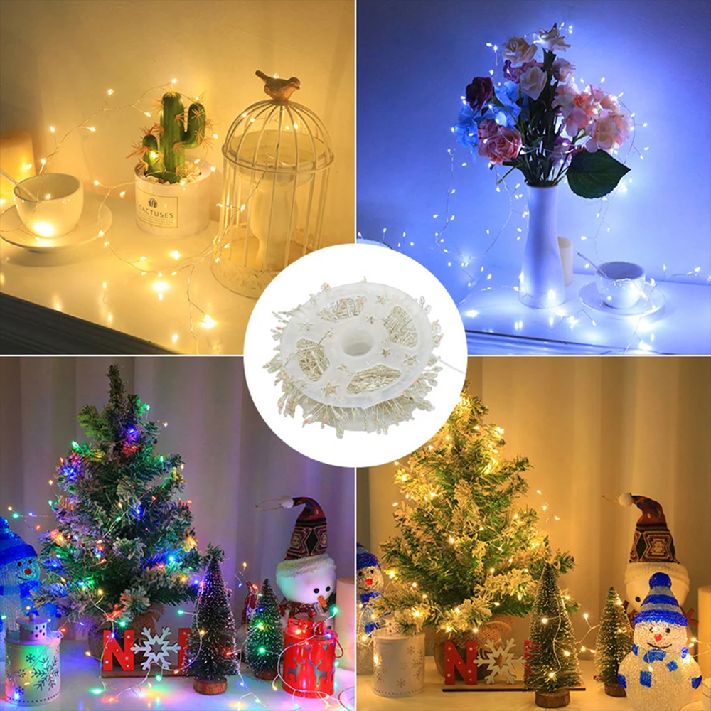 5V DC LED Firecracker String Light USB Battery Power Remote Control Garland Fairy Lights for Wedding Party Christmas Decoration