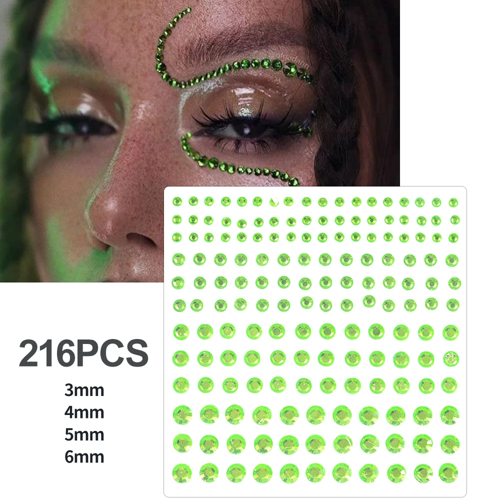 Sparkling Rhinestone Face Tattoo Stickers