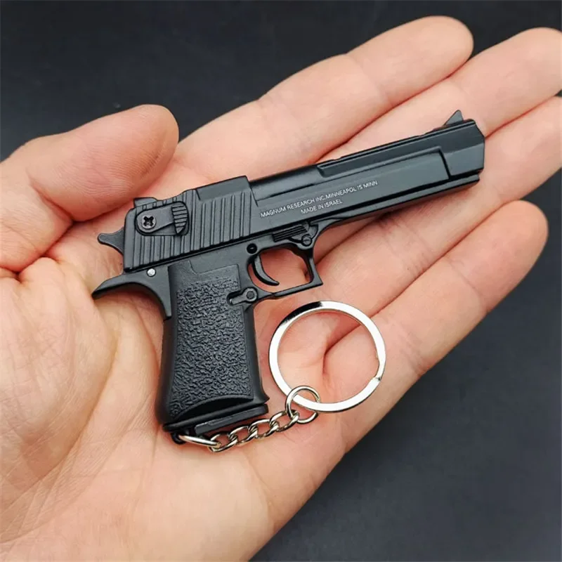 1:3 Mini Pubg Colt 1911 Beretta M92A1 Glock Desert Eagle Metal Nurfun Real Gun Model Pistol Alloy Keychain 3