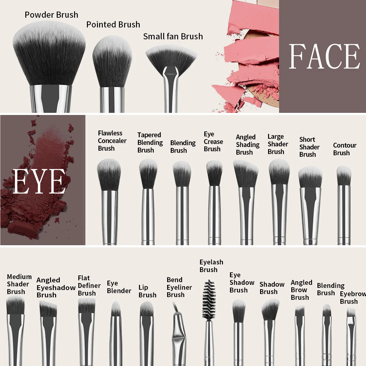 Mejores Brochas Para Brocha Ancha Maquillaje Andreia Estuche