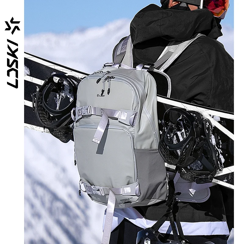 

LDSKI Ski Bags Snowboard Accessories Women Men 25L TPU Waterproof Fabric EVA Thickened Backpack Multi-Functional Storage