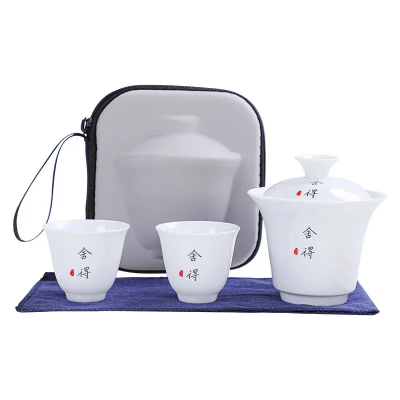 

Chinese Kung Fu Crockery Tea Ceremony Tea Pot Set, Ceramic Porcelain Cup, Travel Juego De Te Teaware, Kitchen Accessories