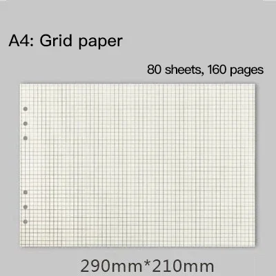 מחברת ניתנת למילוי וינטאג' - 160 עמודים A4 מחברת גדולה עם כיסוי עור לכתיבה, עסקים וציור