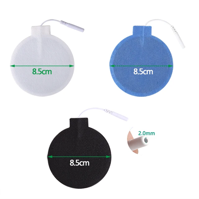 Non-woven  8.5cm Round Electrode Pads For Tens  Reusable Massage Sticker Health EMS Muscle Stimulator Acupuncture Massager 2