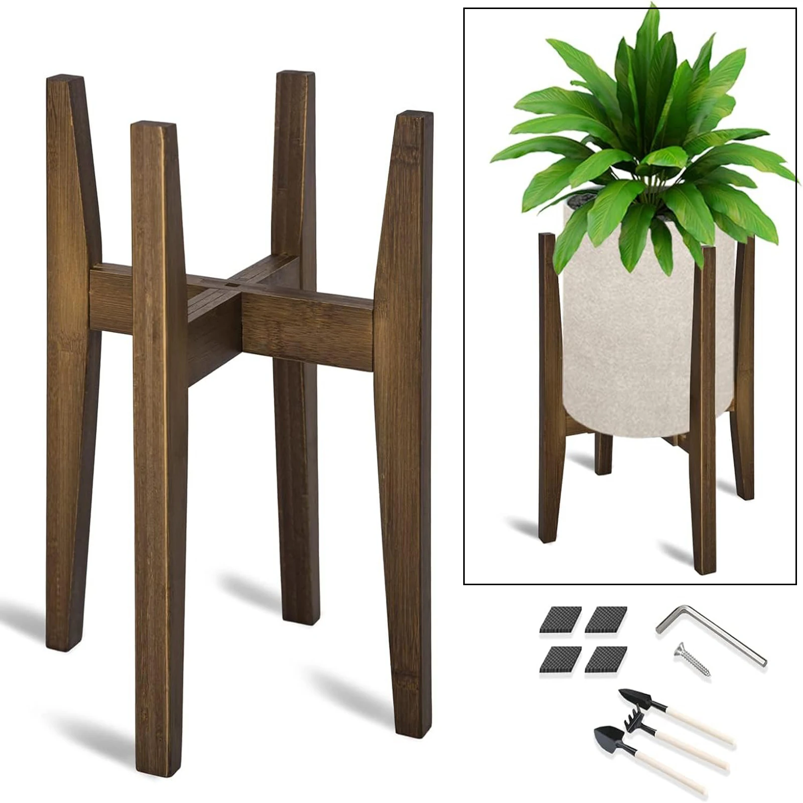 Plant Stand Home Decor Flower Holder Flower Pot Stand for Indoor Outdoor Different Sized Pots Balcony Gardening Gifts Home