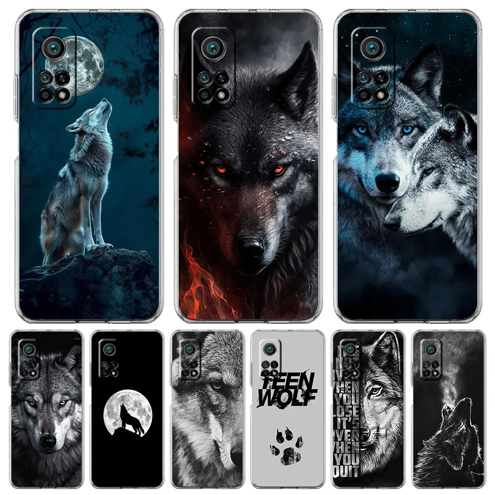 Wolf Design Soft Clear Phone Case
