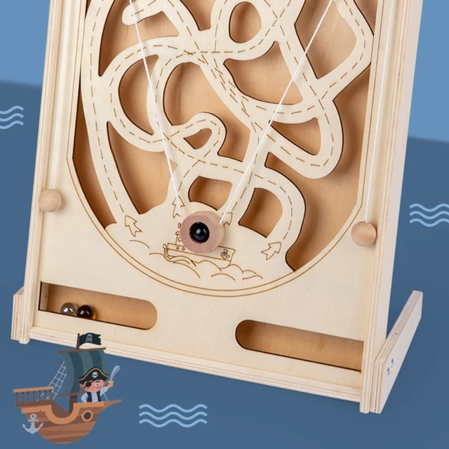 Parent-child Toy Maze Game Wooden Labyrinth Ideal As Birthday Gifts Boys Girls Hand Quick Catcher Game Toy Wooden Toy 4