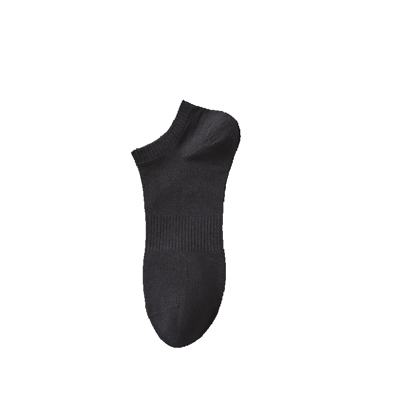2025e Men's Deodorant Sweat-Absorbing Summer Thin Cotton Black White Gray Short Mid-Calf 7A Antibacterial Long Socks_voghion.com