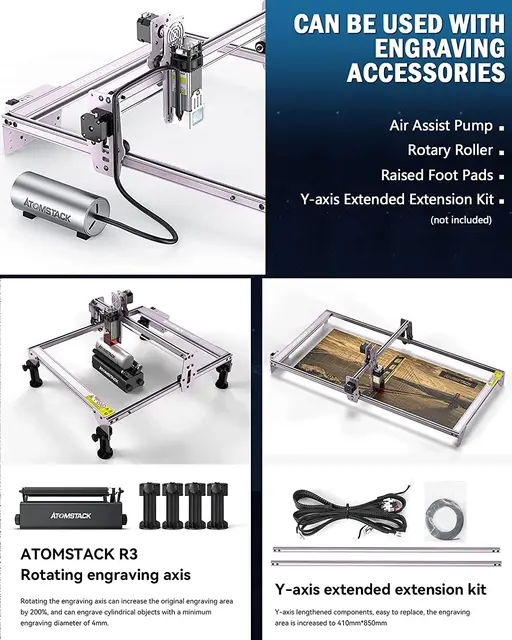 ATOMSTACK A5 PRO 40W CNC DIY Portable Granite Stone Glass Engravies Wood  Cutter Laser Engraving Machines For Metal - AliExpress