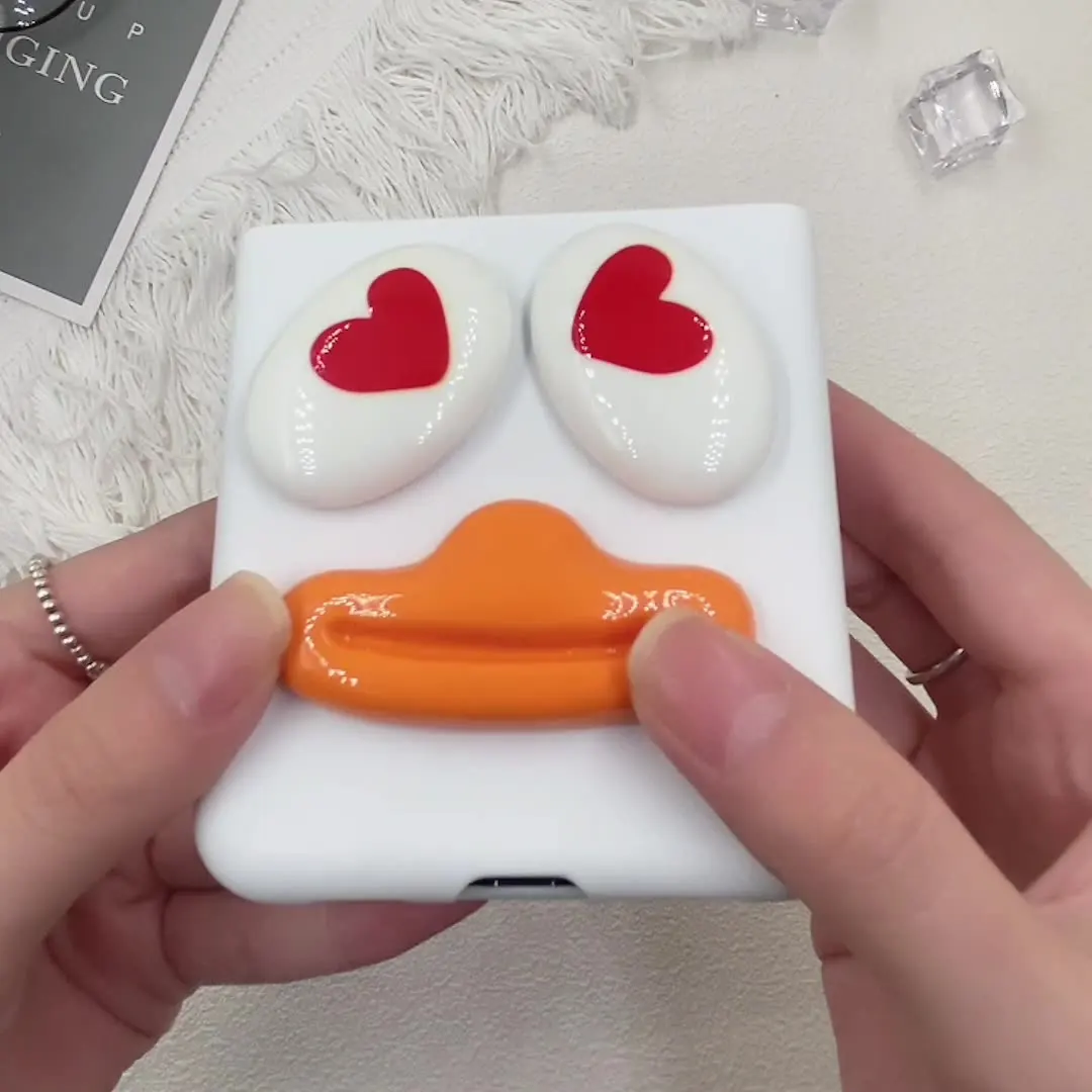 Case For Huawei Pocket S P50 Poket DIY Alphabet Big Billed Duck Snow White Hard Mobile Phone Case Cover