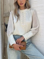 New Spring embroidery shirts for ladies Fashion chiffon sleeve Women's blouses blusa mujer - Image 6