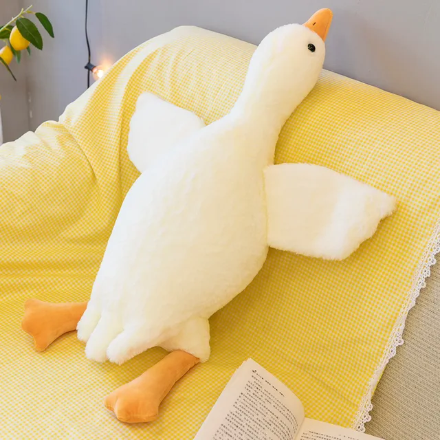 Plush Toy Goose Big Size 50-90Cm Plush Pillow Toys Soft Stuffed Animal Doll Soft Big Doll For Baby Girl Birthday Gift