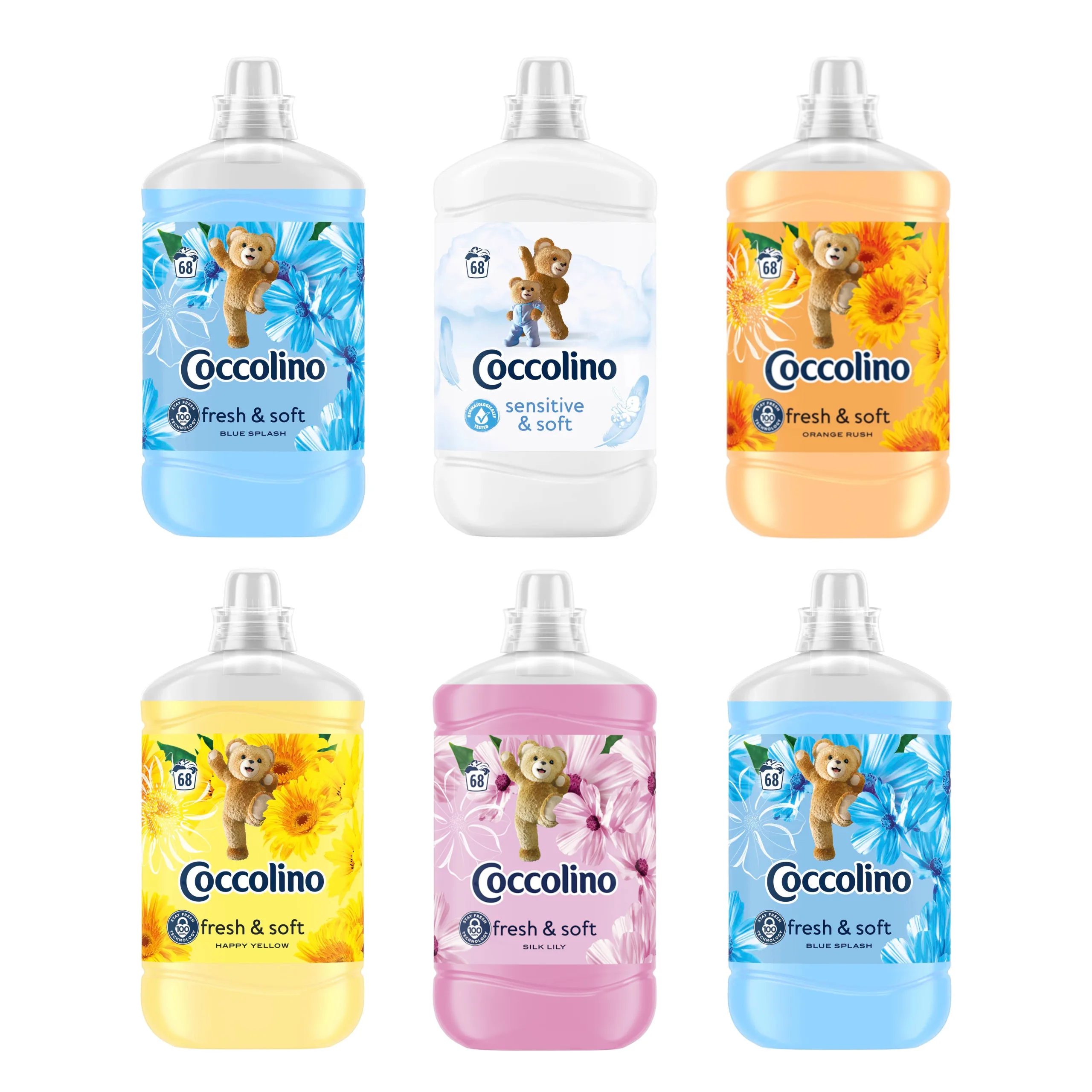 Płyn do płukania COCCOLINO Mix 6x 1,7 l z Polski za $19.53 / ~80zł