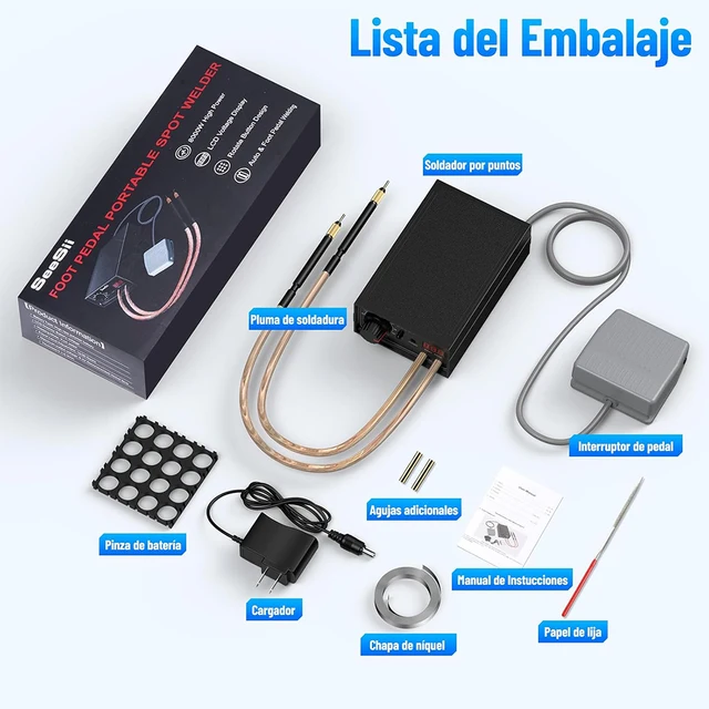 Saldatore A Punti 8000W Portatile - Per Batterie Al Litio E Lamiere Sottili - Foto 5