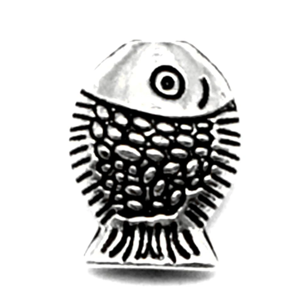 

Fish Small Hole Beads Jewelry Making Pendant Girls Craft Diy Jewelri 11x14mm 10pcs Antique Silver Color