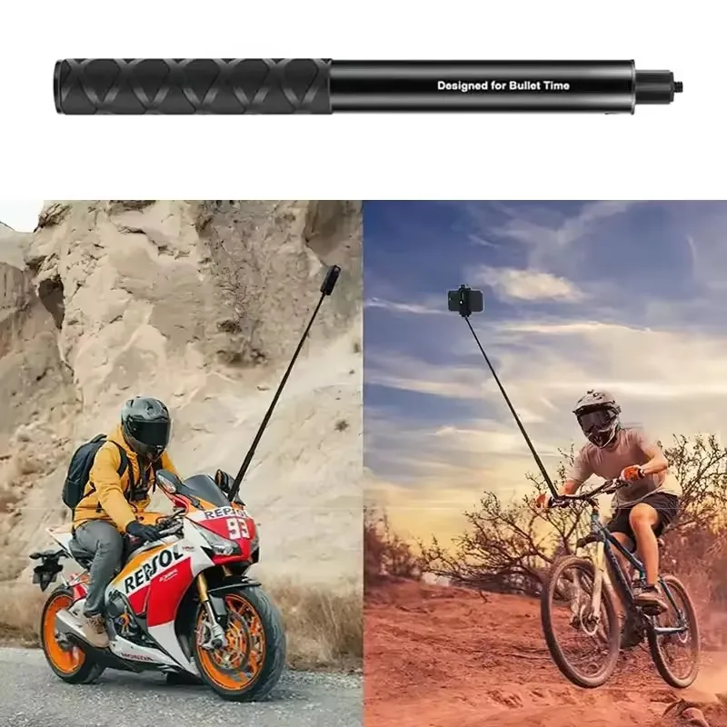 Sorriso Aluminium Extended Pole Selfie Stick Handle Desktop Tripod Stand Monopod Different Height For Insta360 One RS / X2 / X3 selfie stick tripod selfie stick sports camera selfie stick cell phone selfie stick smartphone selfie stick phone selfie tripod phone neck mount