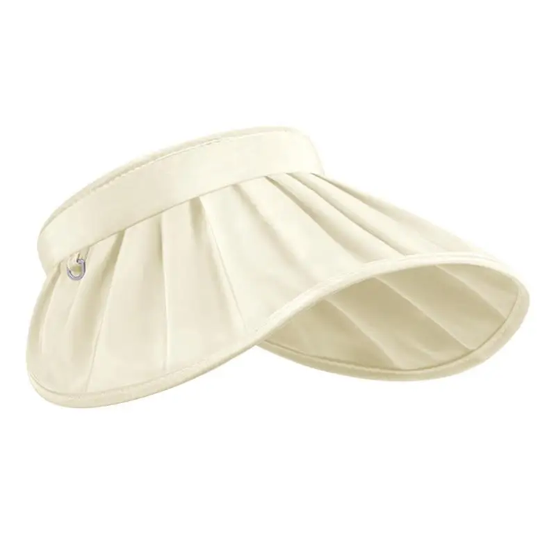 Sun Hats For Women Empty Top Quick Drying Wide Brim Golf Hat Summer Sun Visor Hepburn Style Hat Empty Top Quick Drying Wide