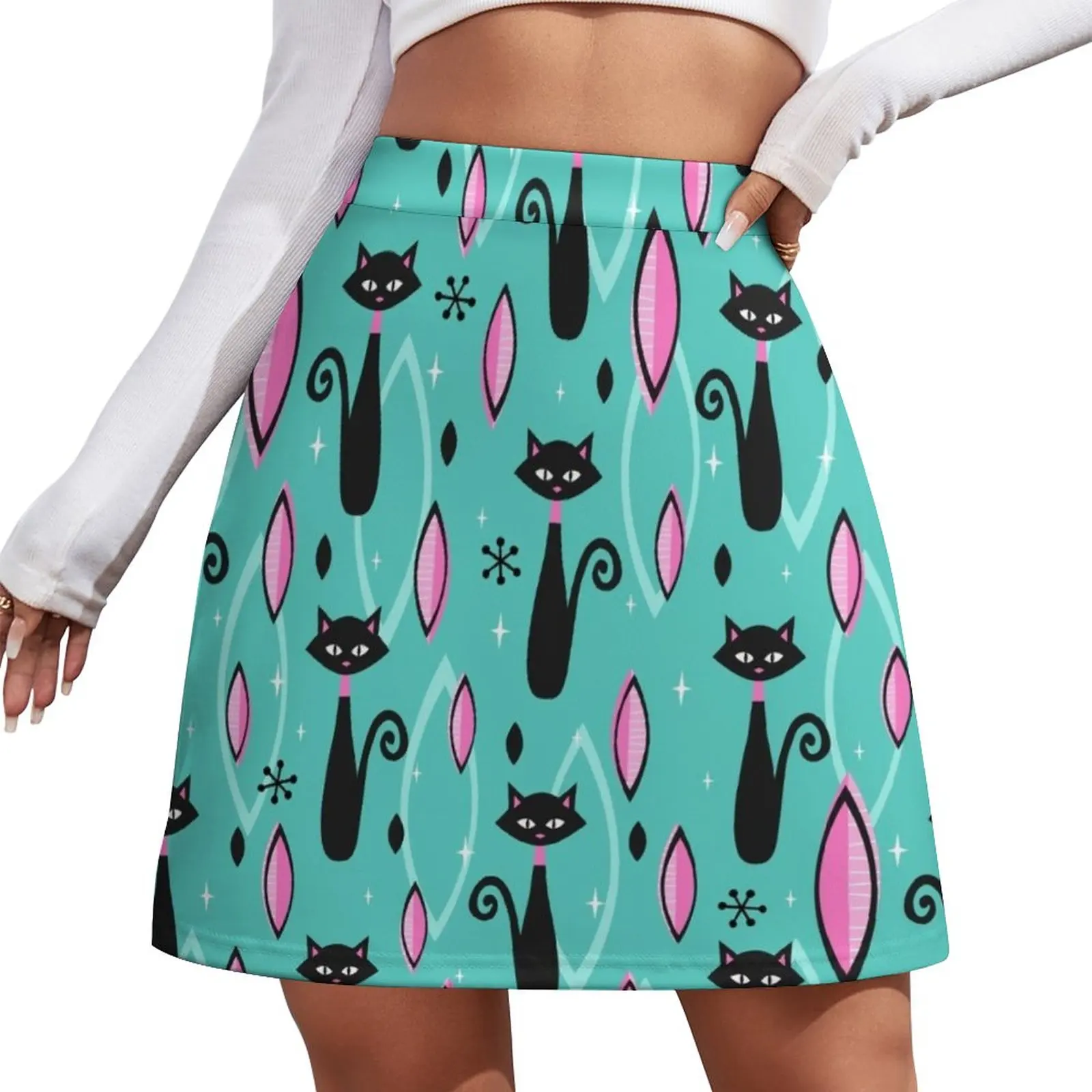 The Cat's Meow Mini Skirt women clothing 2023 new arrivals Miniskirt skirts meow