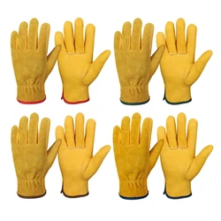 BreathableCowhide Gloves for Men and Women for Gardening and Welding Drop Shipping