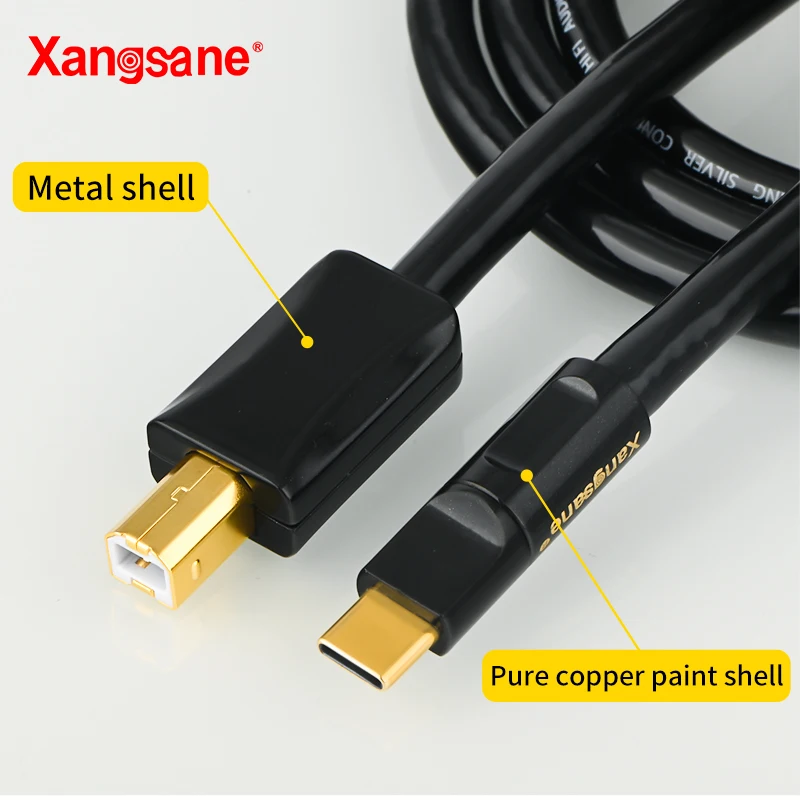 Xangsane 4n  typec ̺ usbc otg usb b ̺ ͼ ǻ ޴ ȭ dac ̺ usb  ̺
