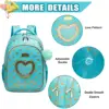 School Backpacks for Girls Backpack with Lunch Bag Pencil Case Elementary Primary Backpack for Teen Girls 3
