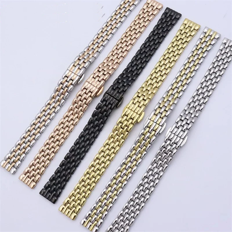 Rose Gold Stainless Steel Ladies Watch Bracelet Strap