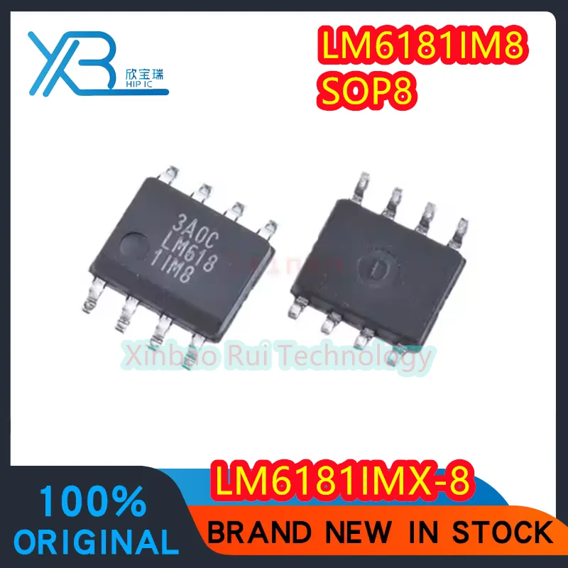 5pieces LM6181IMX-8 LM6181IMX8 LM6181IM8 LM6181 SOP8 amplifier chip IC 100% new original electronics
