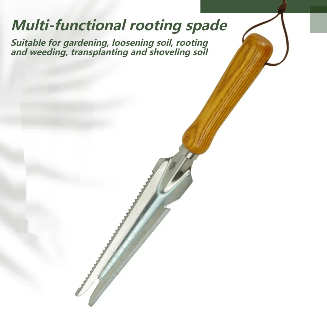 Garden Weeding Tools Stainless Steel Beech Handle Shovel for Stainless Steel Wood Handle Garden Removal Cutter Puller 6