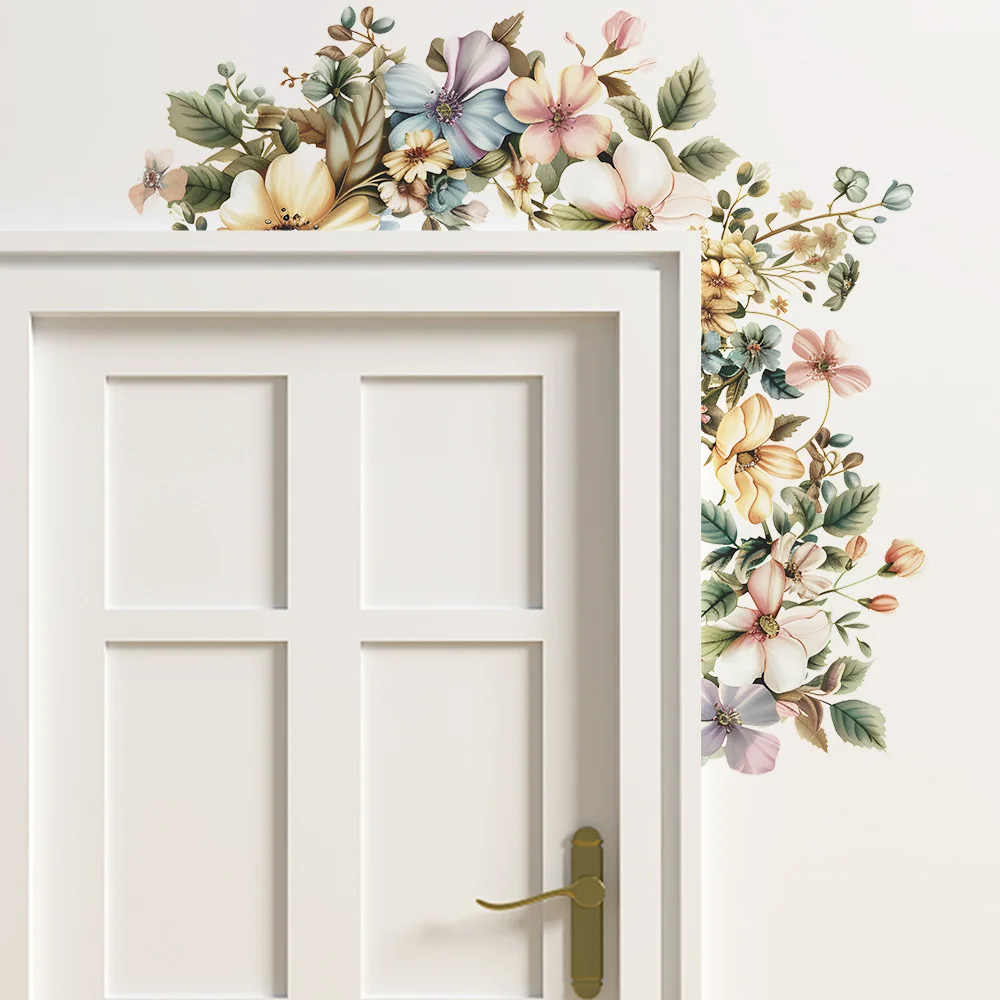 Flower Leaves Vinyl Child Wall Stickers For Girl Room Decoration ...