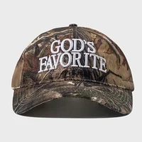 Fashion Retro Camouflage Baseball Cap 3d Embroidery Letter Women's Street Fashion Bend Edge Shows Small Face Baseball Cap 2