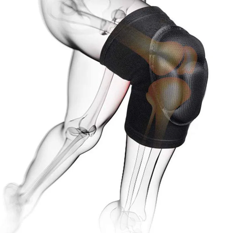 Knee Pad Support Brace Thickened protection Sports Kneepad Men Elastic for Fitness Basketball Non-Slip