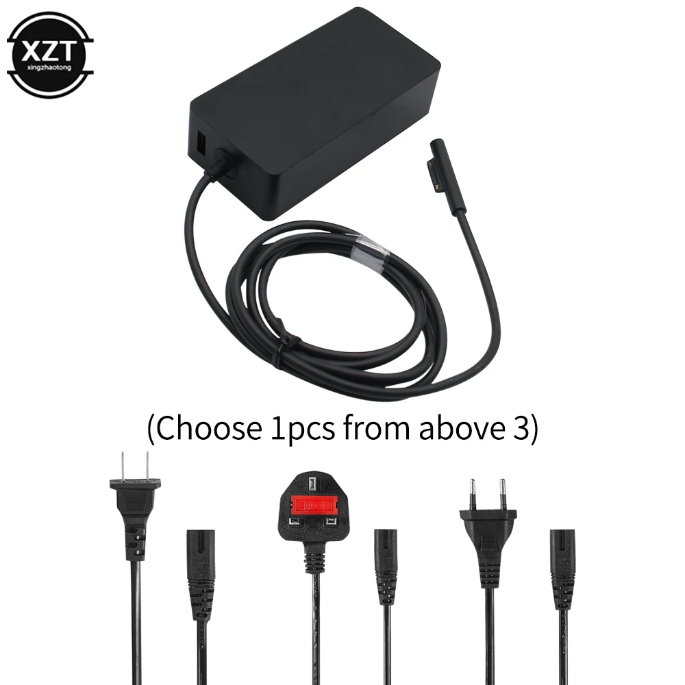 

15V 4A Charger For Microsoft Surface Laptop Surface Book 2 Surface Go Surface Pro 6 7 Pro 5 Pro 4 Pro 3 With 5V 1.5A USB Charger