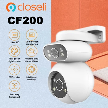 Closeli CF200 5MP+5MP IP65 Camera Ultra HD Full-Color Night Vision PTZ cruise Human Shape Detection Two-way talk Waterproof 1