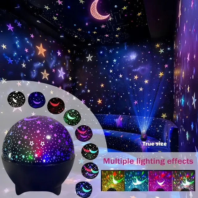 Veilleuses rvb projecteur LED lumière lune étoilée galaxie lampe de Projection 5V USB pour enfants présent cadeau de noël décorations de salle 2 Veilleuses rvb projecteur LED lumière lune étoilée galaxie lampe de Projection 5V USB pour enfants présent cadeau de noël décorations de salle 2