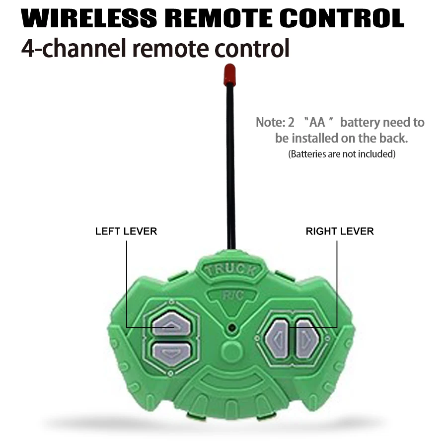 Remote control sanitation vehicle charging children's dump truck toy, RC remote control truck toy with light/sound effects 6