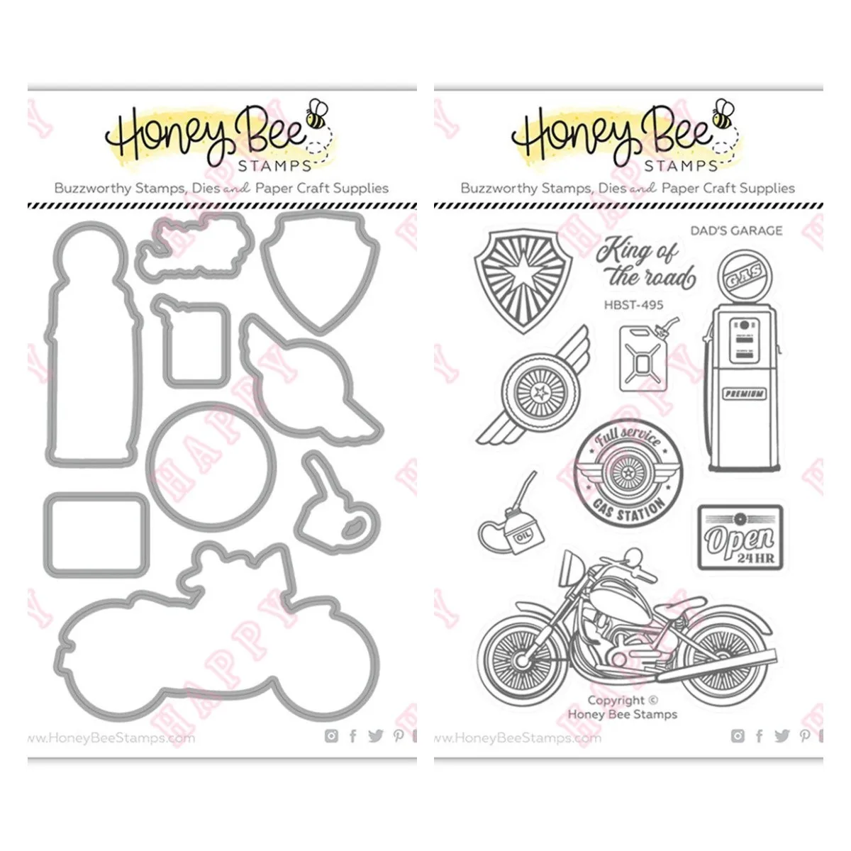

Clear Stamps Metal Cutting Dies Dad's Garage Decoration For DIY Scrapbooking Diary Album Paper Template Card Embossing Handcraft