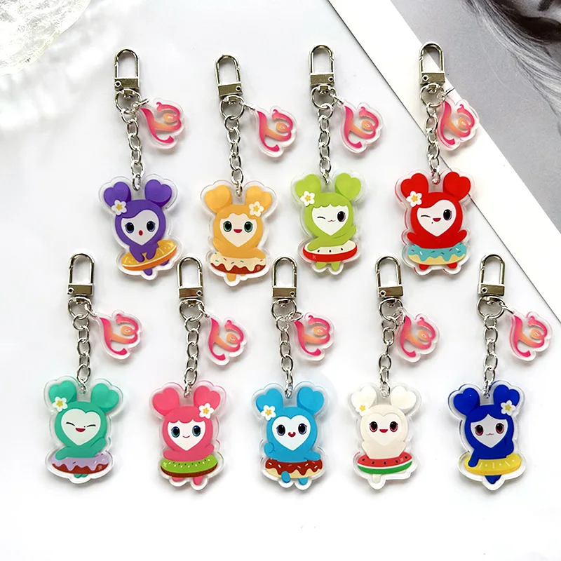 

Kpop TWICE Acrylic Keychains Photo Key Ring Holder MOMO Nayeon SANA MINA Fans Collection Gift Car Bag Keychain Charm Accessories