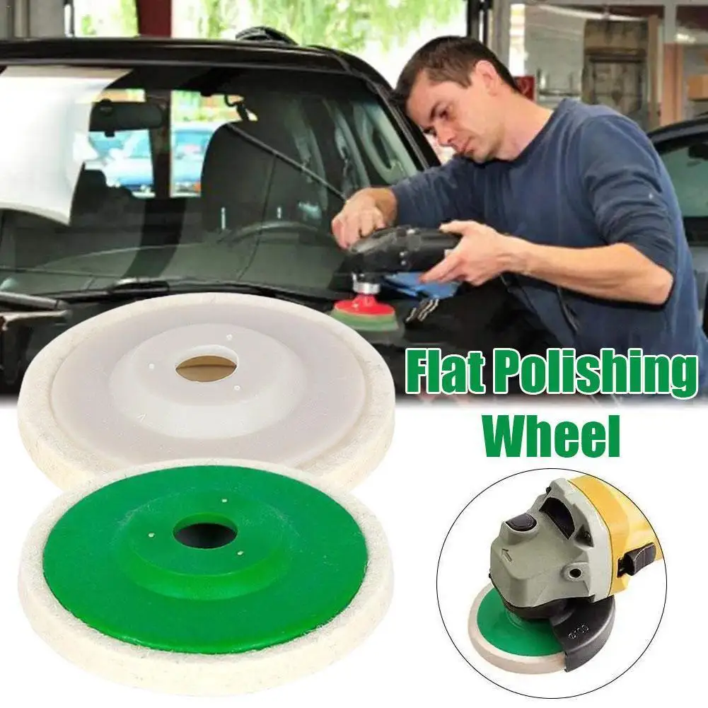 

10Pcs Wool Polishing Wheel Buffing Pads Angle Grinder Wheel Felt Polishing Pad Disc For Metal Marble Glass Ceramics 100*8mm