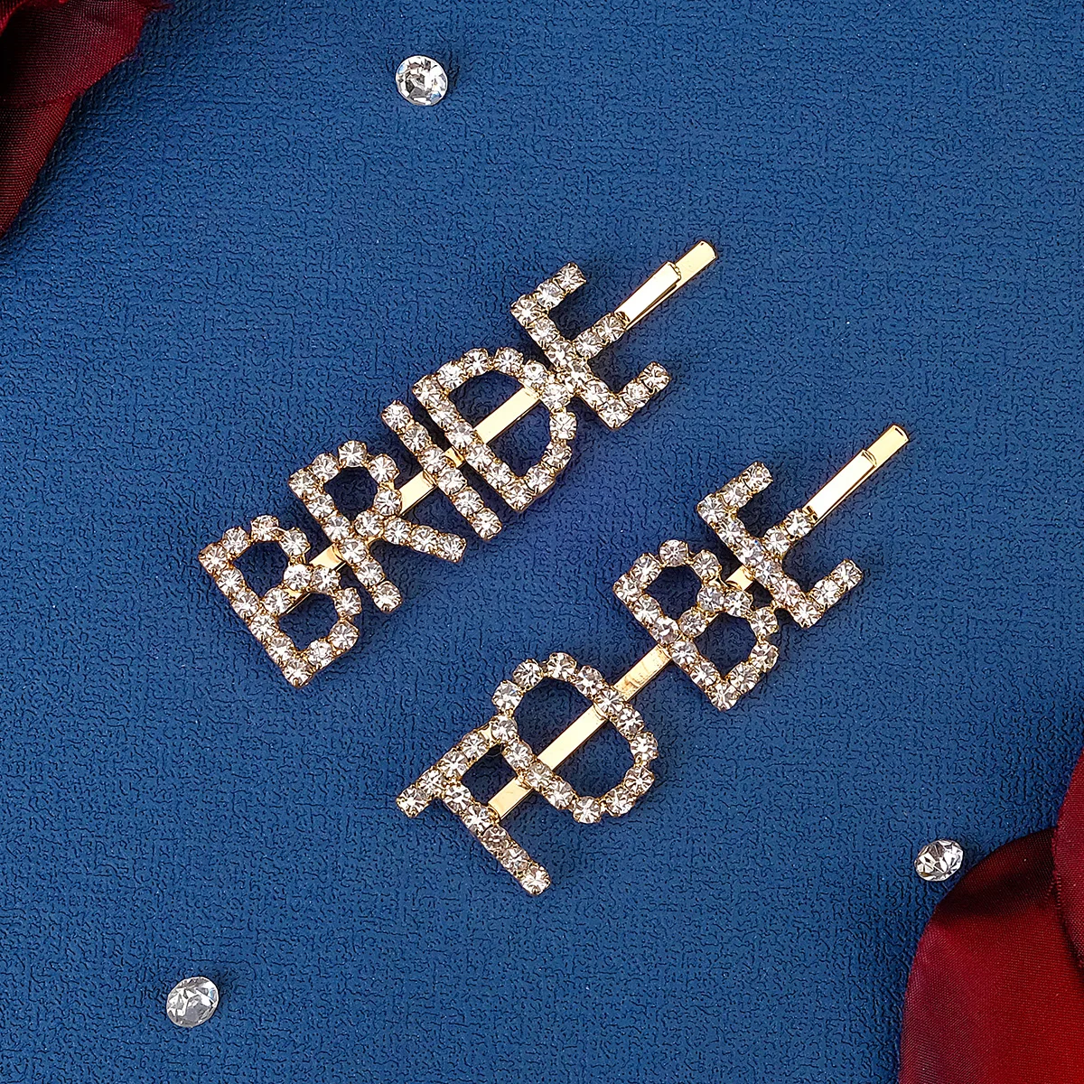 2 stücke Mode Strass Alphabet Haars pange handgemachte Haars pangen funkelnden Schmuck Accessoires Schul geschenk für Freunde – Detail 8