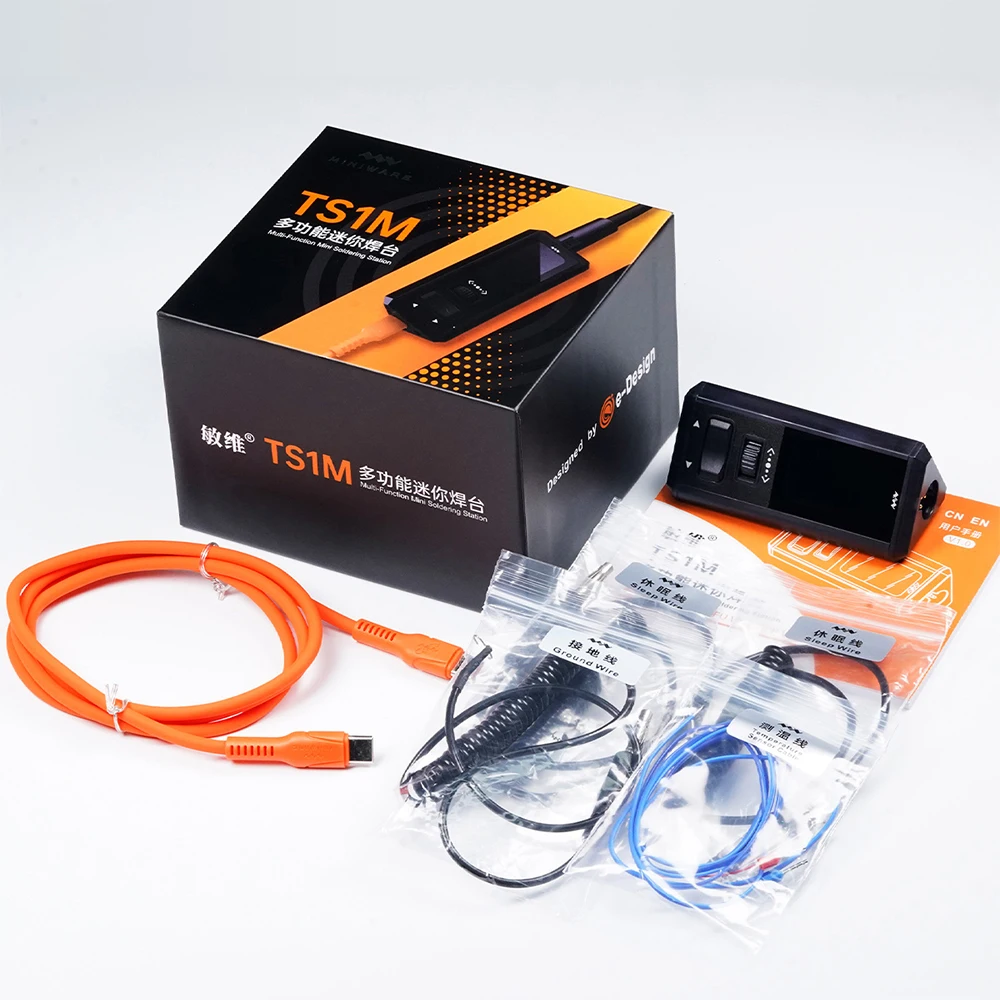 TS1M Mini Soldering Station PD3.1 12V-28V 200W Max Compatible with T245/T210/T11