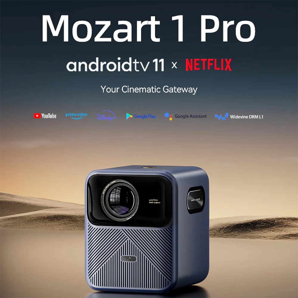 Wanbo Mozart 1 Pro ホームプロジェクター Wanbo Mozart 1 Pro』レビュー、Android TV 11.0搭載、AI画像