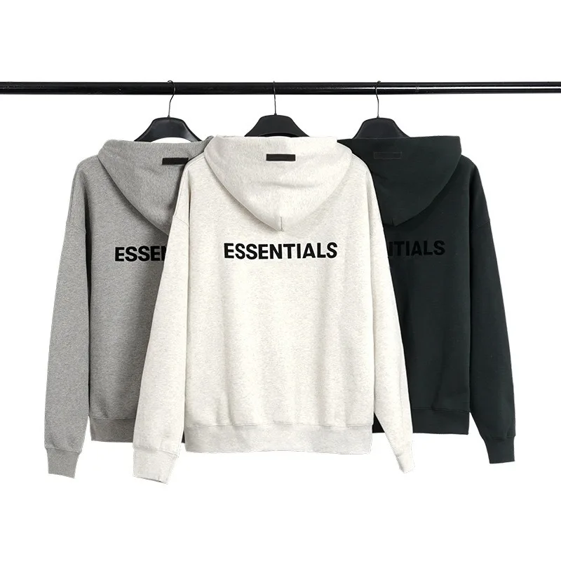 

Classic Double Thread Season 8 Flocking Printed Letter Hooded Sweater High Street Loose Men's Sweater Luxury Hooded Sweater