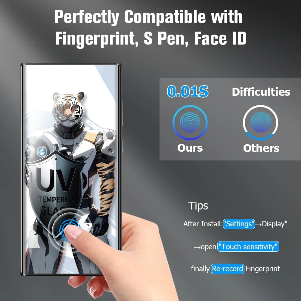 UNIPRO UV Full Cover Tempered Glass Screen Protector