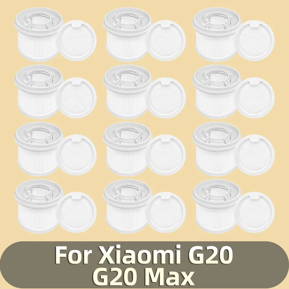 Geoviizon Filterset, accessoires, compatibel met Xiaomi Mi Vacuum Cleaner G20/G20 Max, reserveonderdelen (1 HEPA-filter, 1 voorfilter