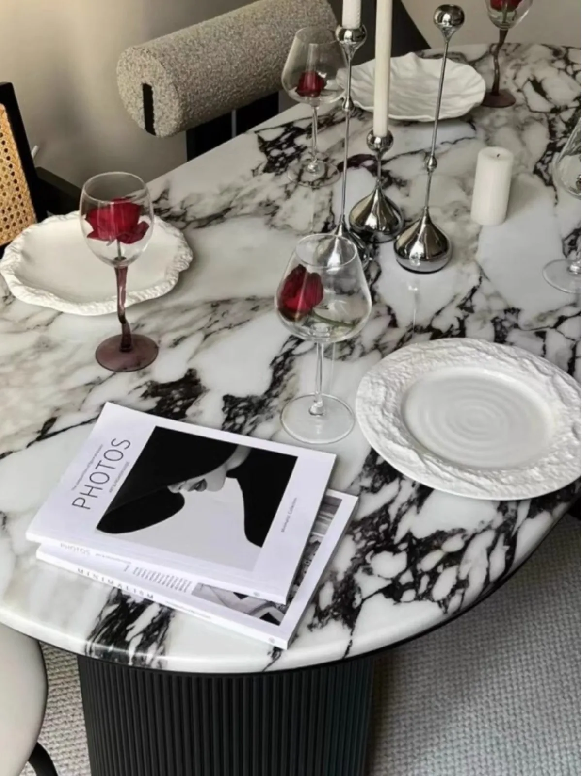 Oval Marble Dining Table 3