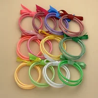 CARTER LISA 3PCS/Set Shining Buddhist Temple Rush Bracelet Candy Fluorescent Color Glitter Filled Jelly Silicone Bangles Jewelry 1
