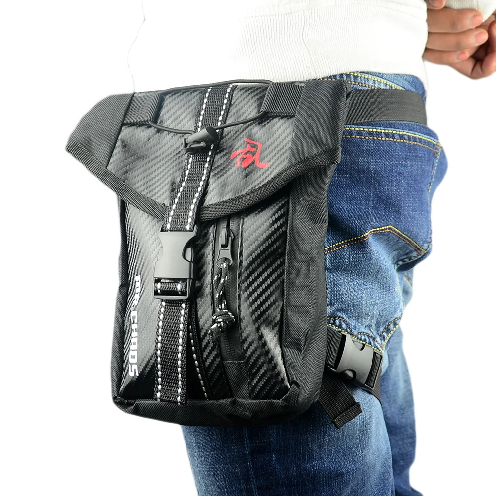 Men's Waterproof Waist Bag Motorcycle Travel Waist Bag Belt Cycling Leg