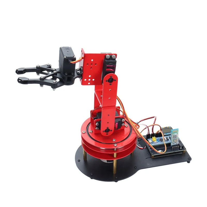 산업용 로봇 팔 제스처 및 앱 듀얼 컨트롤 알루미늄 합금 바디 13KG 강력한 하중 지지력, 메이커 대회용 프로그래밍 가능 로봇